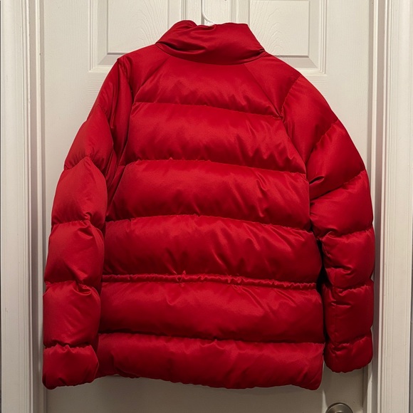 Ralph Lauren Womens Jacket Red L Satin Down Puffer Lipstick Winter - Picture 10 of 10
